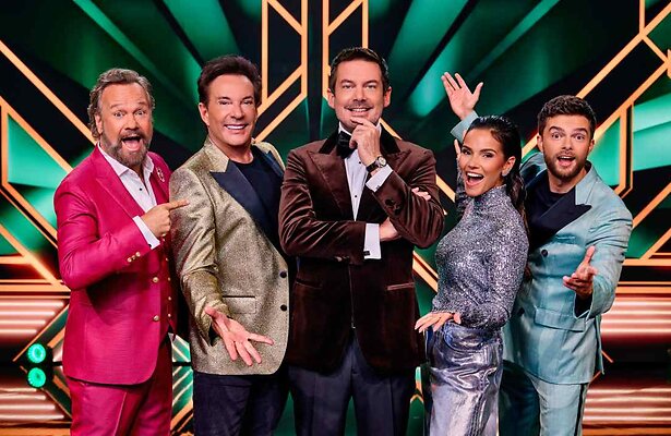 Panelleden en presentator The Masked Singer