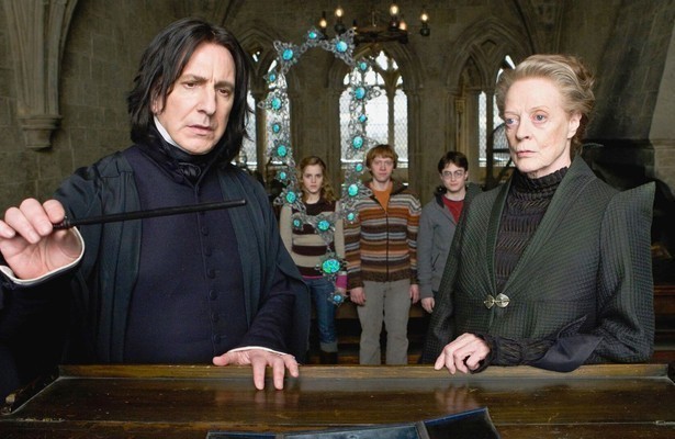 Alan Rickman, Maggie Smith en overige castleden Harry Potter and the Half-Blood Prince