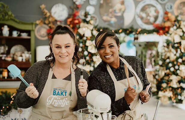 Trijntje Oosterhuis en Edsilia Rombley zijn een duo van de kerstspecial.
