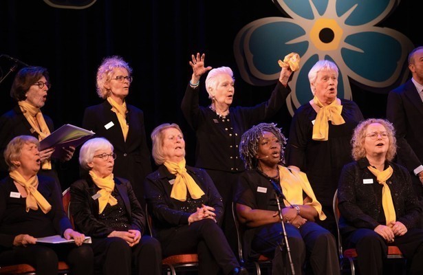 Het koor van Het Onvergetelijke Koor