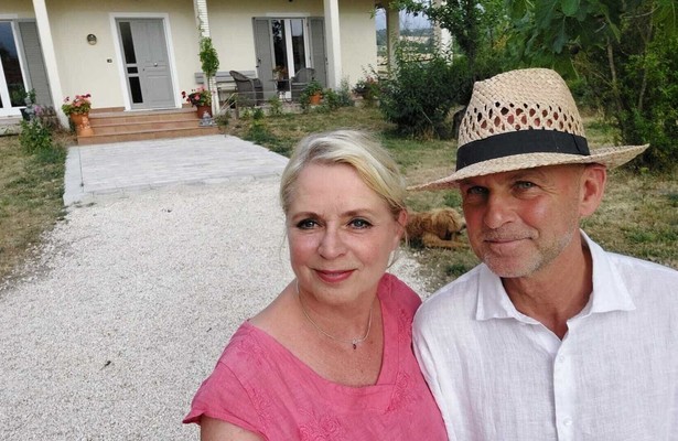 Monique en Peter in Italie uit Het Roer Om