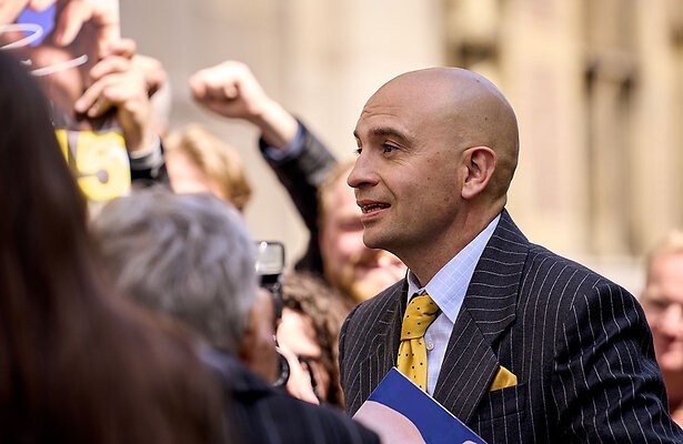 Jeroen Spitzenberger als Pim Fortuyn in Het Jaar van Fortuyn