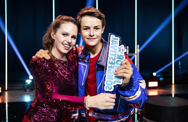 Het duo won de nationale finale.
