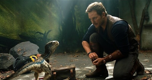 Christ Pratt in een eerdere Jurassic World-film