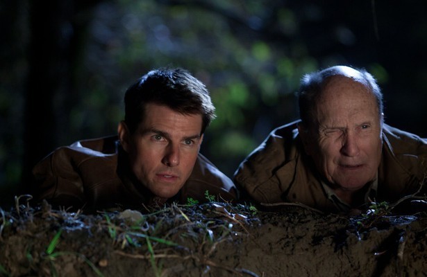 Tom Cruise en Robert Duvall in Jack Reacher