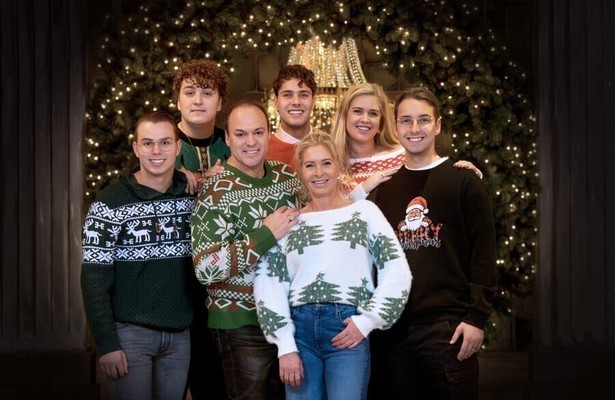 De familie Bauer voor Kerst met de Bauers