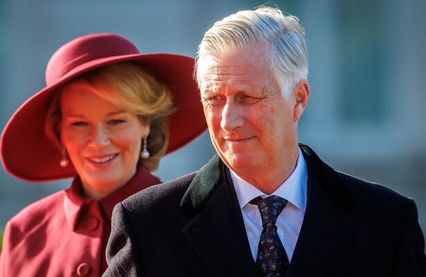 Koning Filip en zijn vrouw Mathilde