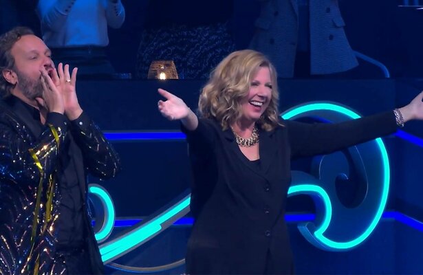 Carlo Boszhard en Loretta Schrijver eerder in The Masked Singer.