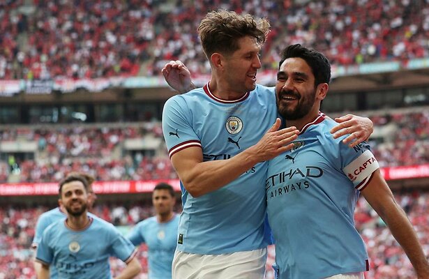 John Stones en Ilkay Gundogan 