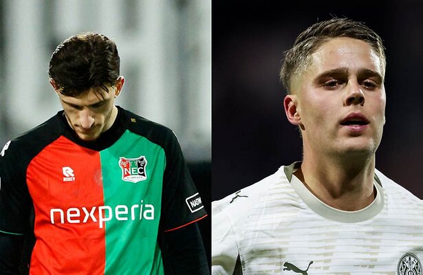 Ahmetcan Kaplan (N.E.C.) en Joey Veerman (PSV)