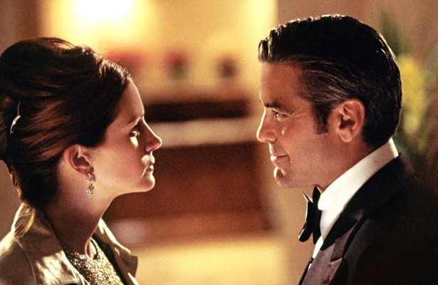 Julia Roberts en George Clooney in Ocean's Eleven