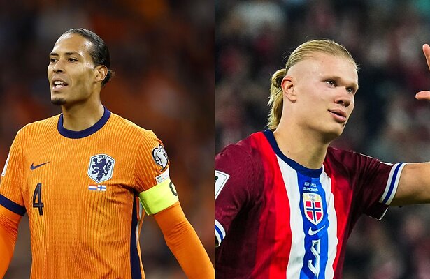 Virgil van Dijk en Erling Haaland
