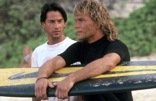 Keanu Reeves en Patrick Swayze in Point Break