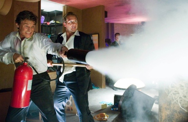 Kurt Russell en Josh Lucas in Poseidon