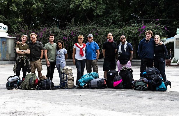 Deelnemers van nieuw programma Race Across the World.