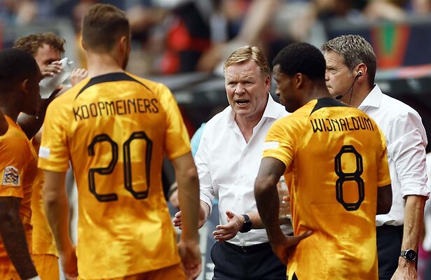 Ronald Koeman voor het Nederlands Elftal