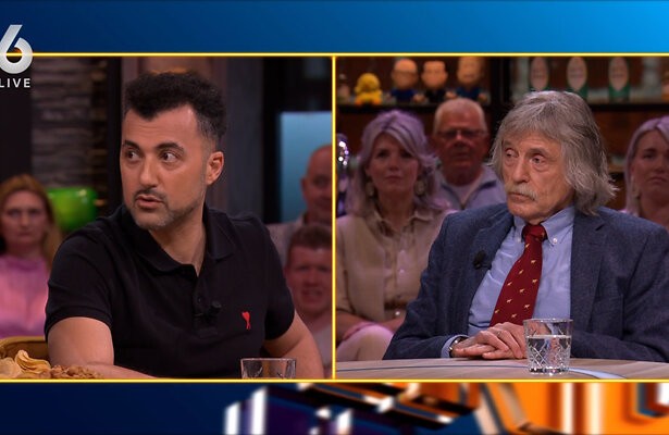 Özcan Akyol en Johan Derksen in Vandaag Inside