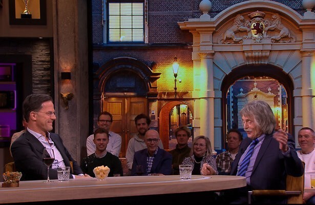 Mark Rutte en Johan Derksen
