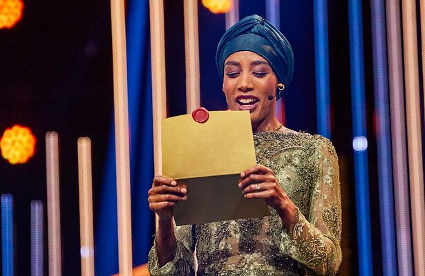 Sifan Hassan tijdens het Gouden Televizier-Ring Gala in 2021