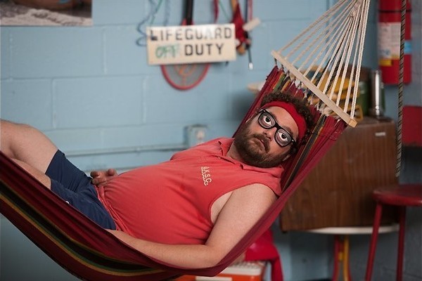 Zomer bij het zwembad