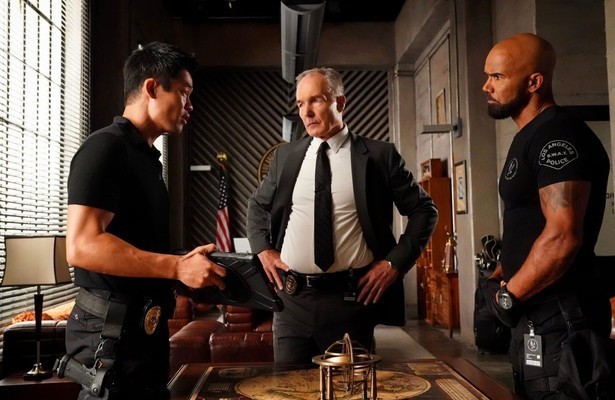 David Lim, Patrick St. Esprit en Shemar Moore in S.W.A.T.