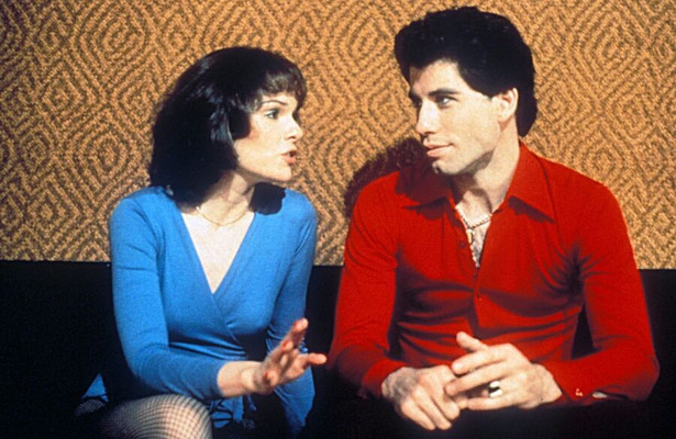 John Travolta en Karen Lynn Gorney in Saturday Night Fever