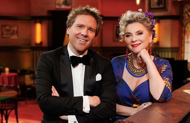 Sjoerd van Ramshorst en Mylou Frencken samen in Met het Mes op Tafel.