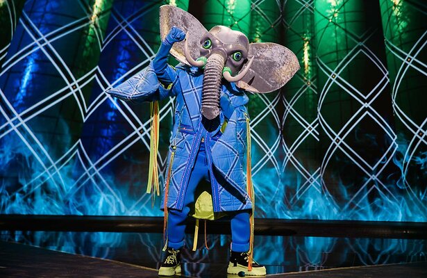 De olifant uit een van de eerdere tv-seizoenen.