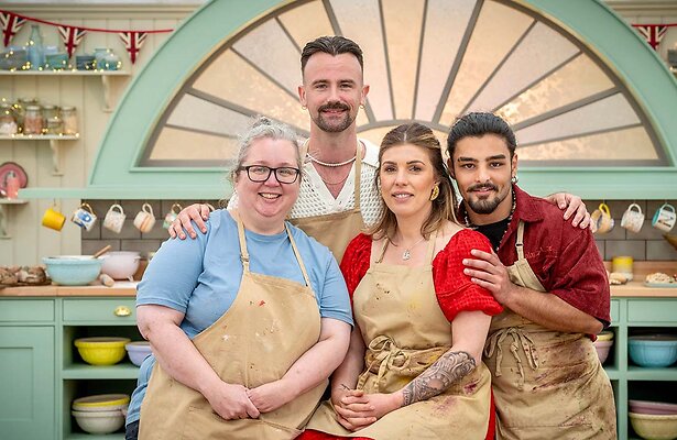 Gill, Christiaan, Georgie en Dylan (The Great British Bake Off)