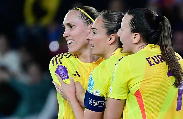 Tessa Wullaert en teamgenoten België