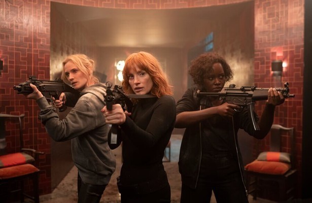 Diane Kruger, Jessica Chastain en Lupita Nyong'o in The 355