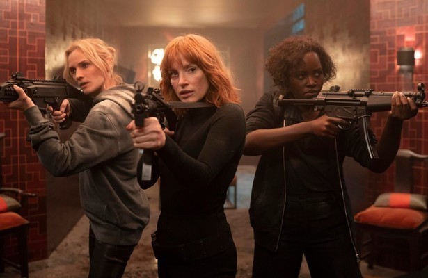 Diane Kruger, Jessica Chastain en Lupita Nyong'o in The 355