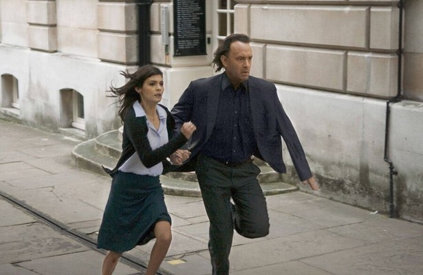Audrey Tautou en Tom Hanks in The Da Vinci Code