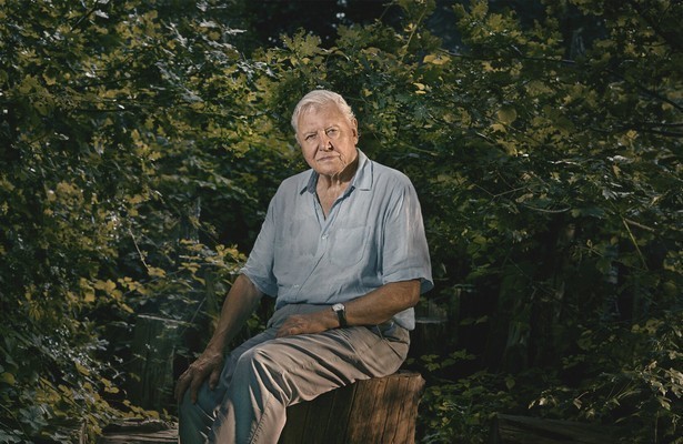 Sir David Attenborough voor The Green Planet