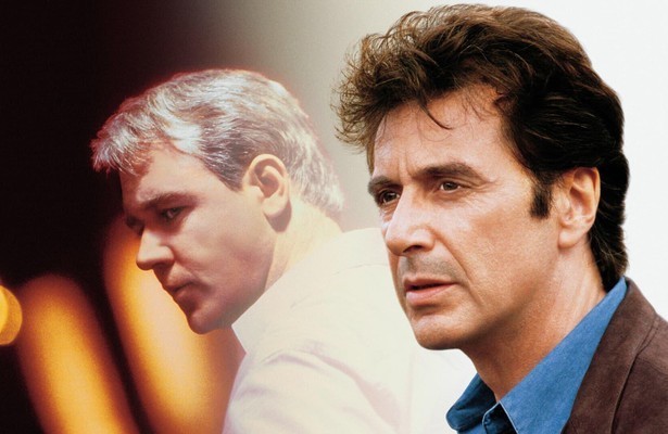 Al Pacino en Russell Crowe in The Insider