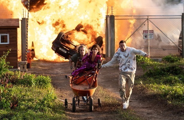 Brad Pitt, Sandra Bullock en Channing Tatum in The Lost City