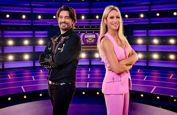 Hélène Hendriks met Waylon voor The Winner Takes It All