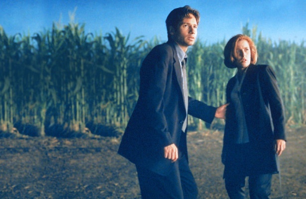 Gillian Anderson en David Duchovny in The X-Files: The Movie