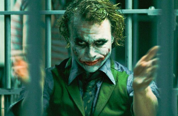 Heath Ledger als The Joker in The Dark Knight