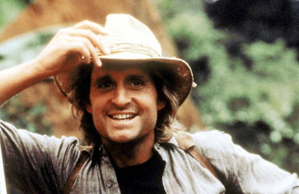 Michael Douglas als Jack in The Jewel of the Nile