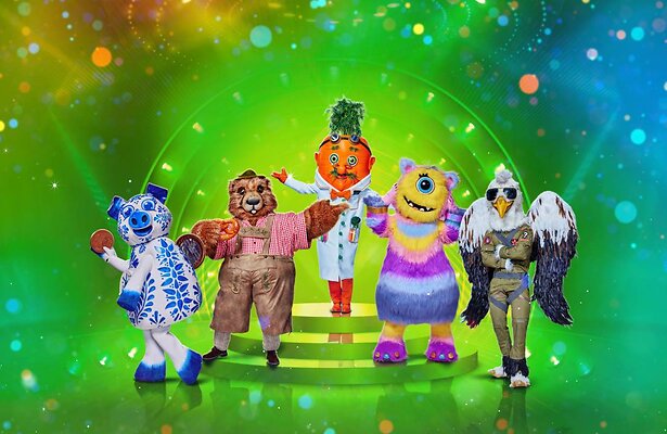 Spaarvarken, Marmot, Wortel, Cycloop en Adelaar in The Masked Singer