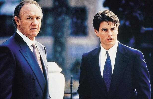 Tom Cruise en Gene Hackman in The Firm