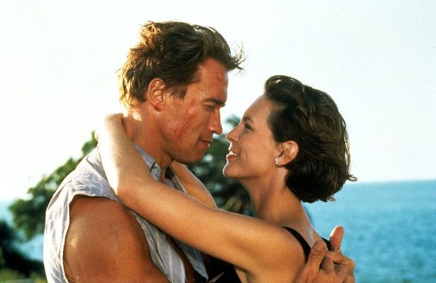 Arnold Schwarzenegger en Jamie Lee Curtis in True Lies