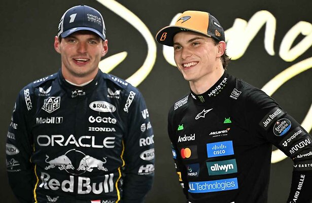 Max Verstappen en Oscar Piastri