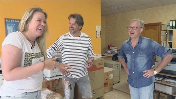 Van de regen in de drup