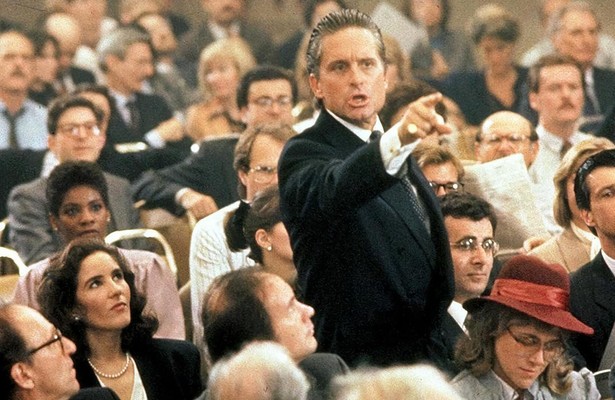 Michael Douglas als Gordon Gekko in Wall Street