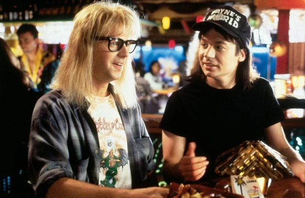 Mike Myers en Dana Carvey in Wayne's World