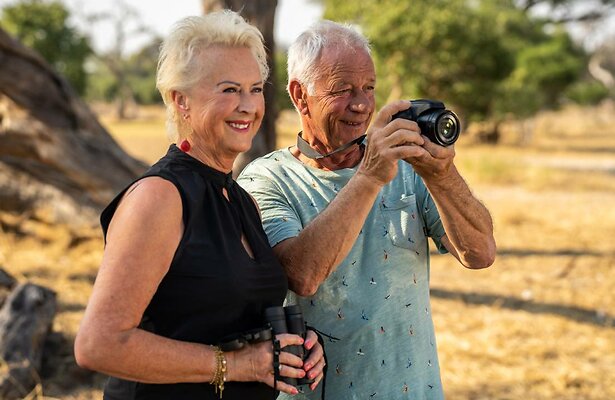 Deelnemers Dirk en Jolanda in Camping De Wildernis.