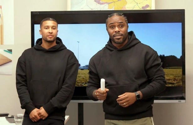 Gianni Zuiverloon en Edson Braafheid in Dream School