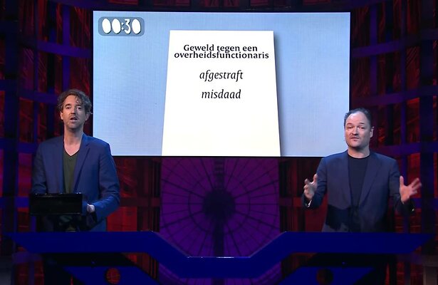 Niels van der Laan en Jeroen Woe in Even Tot Hier.